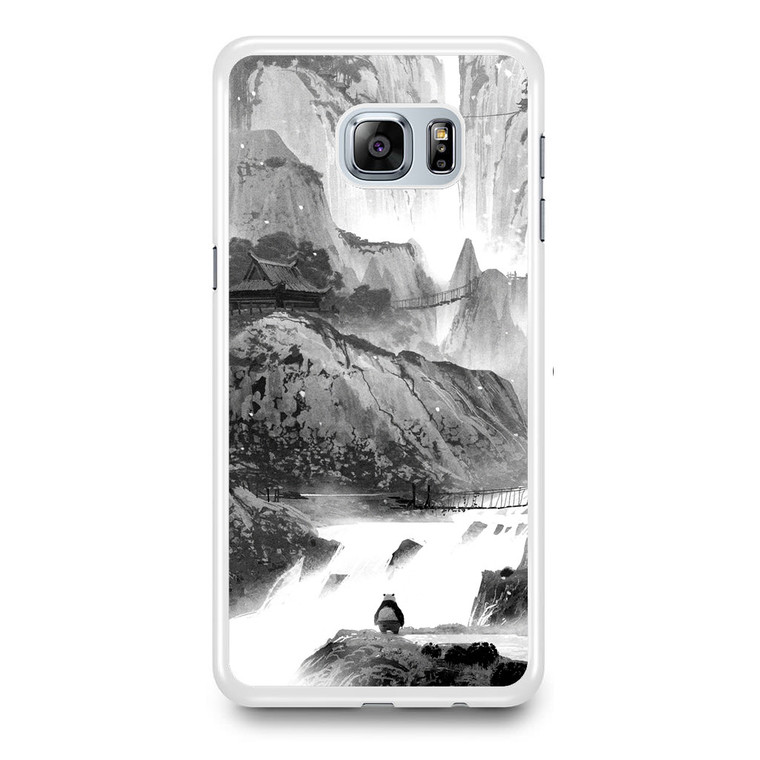 Kungfu Panda Background Bw Samsung Galaxy S6 Edge Plus Case