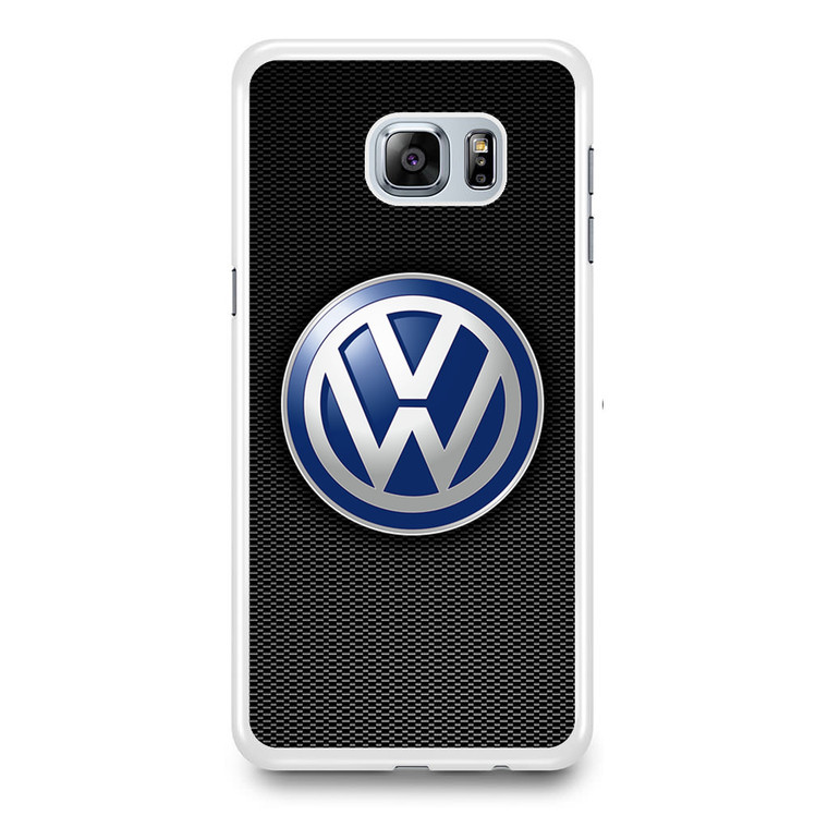 VW Logo Black Carbon Samsung Galaxy S6 Edge Plus Case