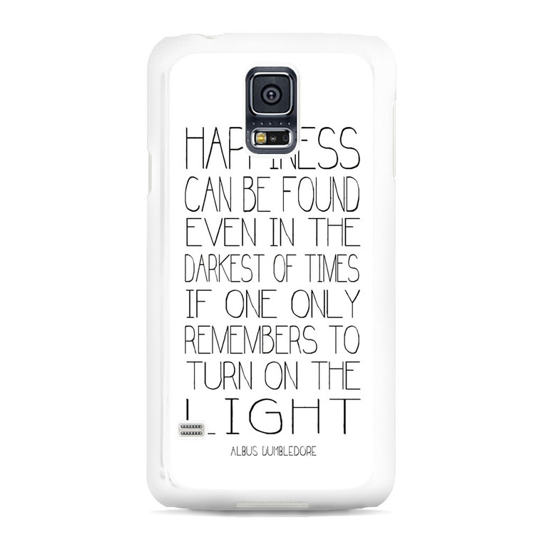 Albus Dumbledore Quotes in White Samsung Galaxy S5 Case