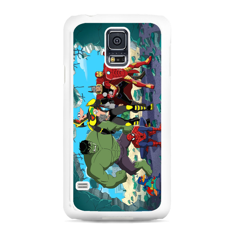 Marvel and Phineas Ferb Samsung Galaxy S5 Case