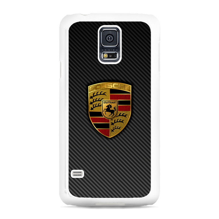 Carbon Porsche Logo Samsung Galaxy S5 Case