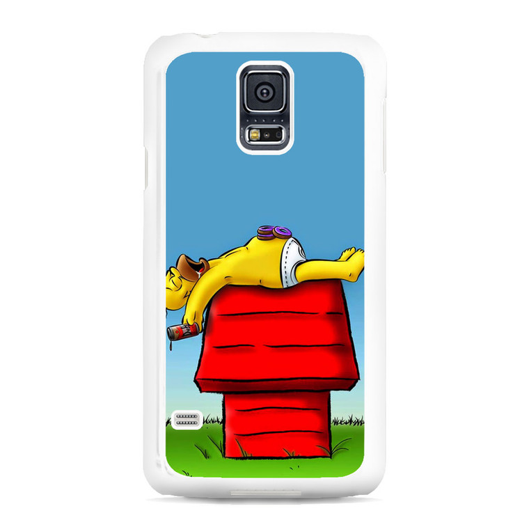 Homer X Snoopy Samsung Galaxy S5 Case