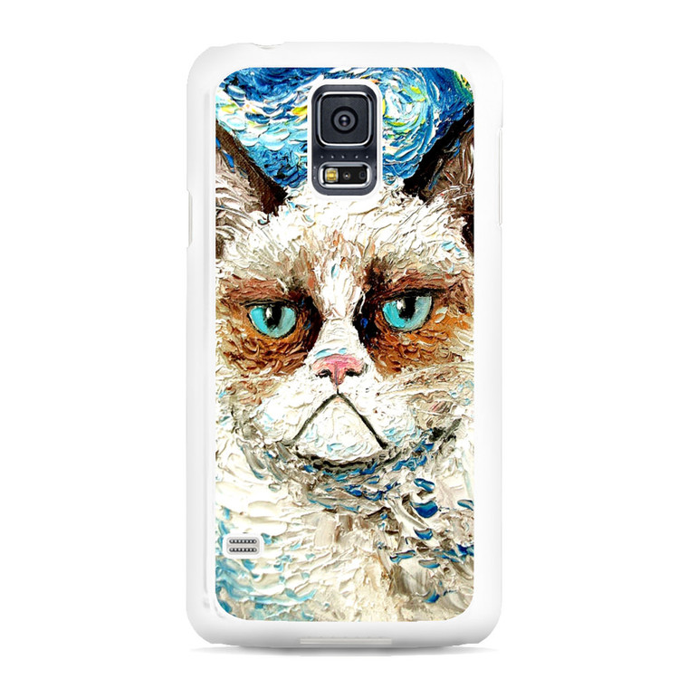 Starry Night Grumpy Cat Samsung Galaxy S5 Case