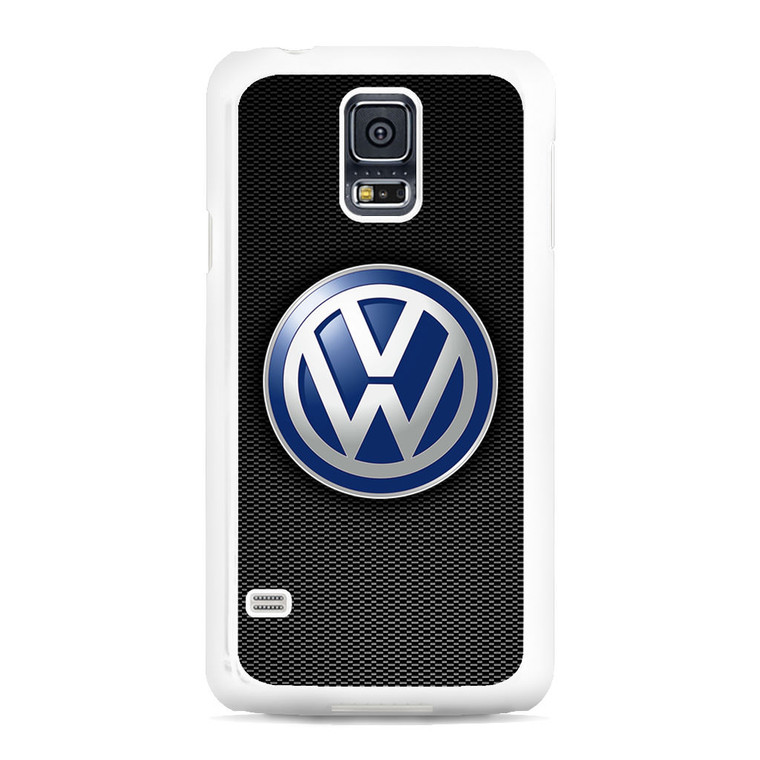 VW Logo Black Carbon Samsung Galaxy S5 Case