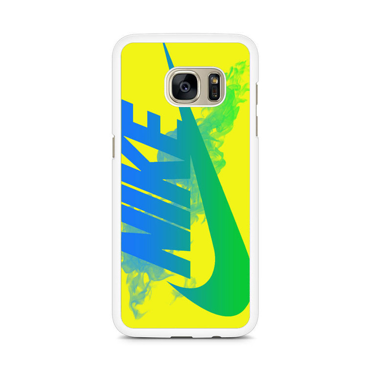Nike Logo in Yellow Samsung Galaxy S7 Edge Case