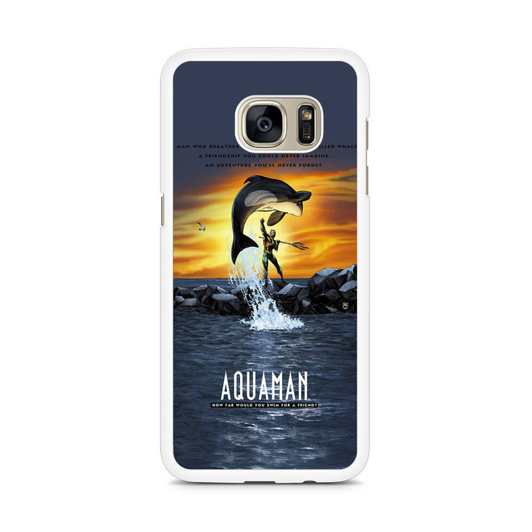 Aquaman Poster Samsung Galaxy S7 Edge Case