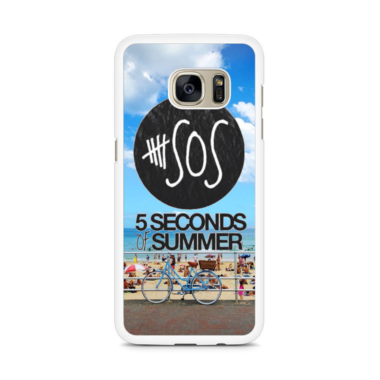 5SOS Logo Sidney Beach Samsung Galaxy S7 Edge Case