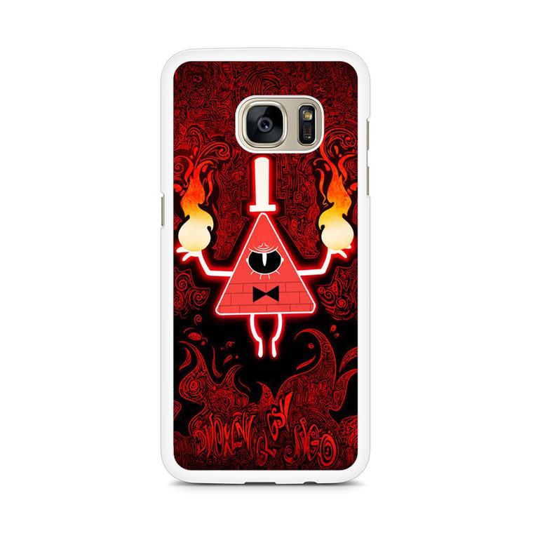 Gravity Falls Bill Cipher Angry Samsung Galaxy S7 Edge Case