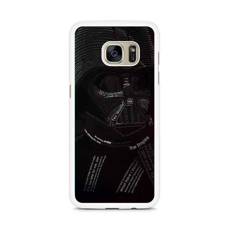 Star Wars Darth Vader Typography Samsung Galaxy S7 Edge Case