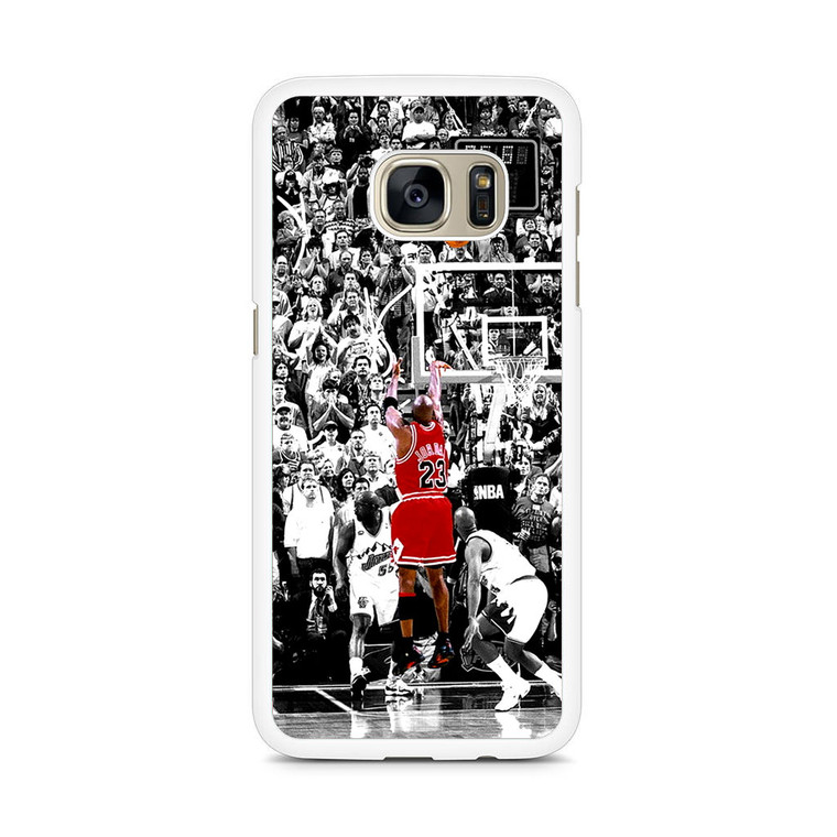Michael Jordan Shoot in NBA Samsung Galaxy S7 Edge Case