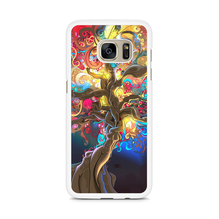 Artistic Psychedelic Womens Tree Samsung Galaxy S7 Edge Case