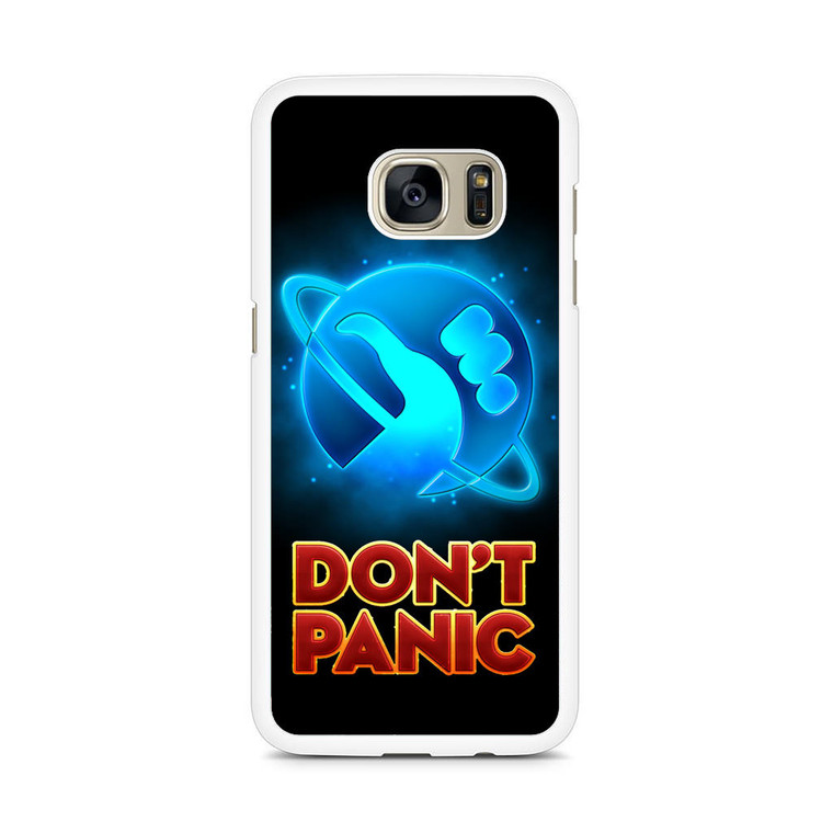 Hitchhiker's Guide To The Galaxy Dont Panic Samsung Galaxy S7 Edge Case