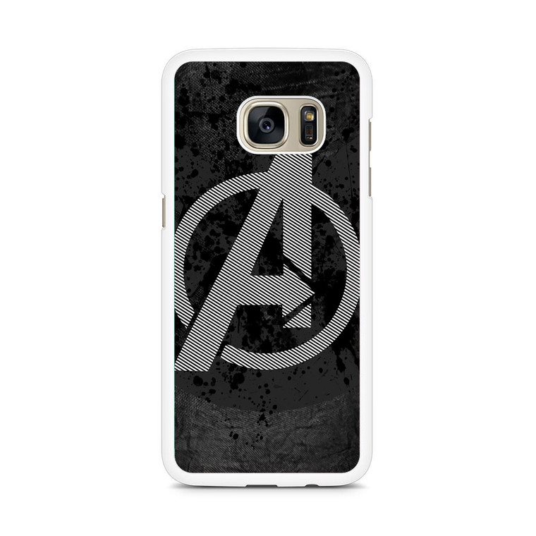 Avengers Logo Stripes Samsung Galaxy S7 Edge Case