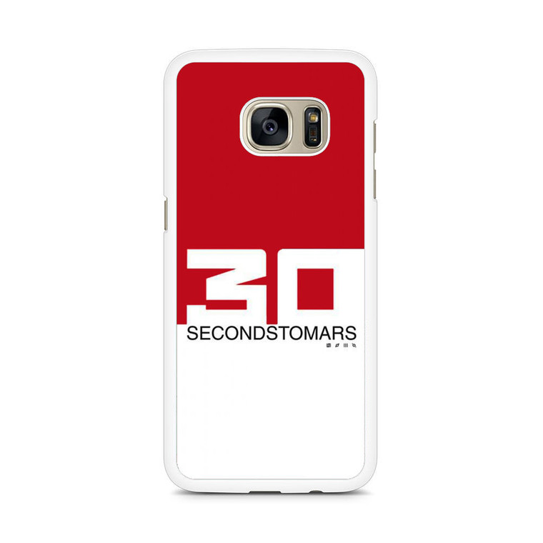 30 Seconds To Mars Red White Samsung Galaxy S7 Edge Case