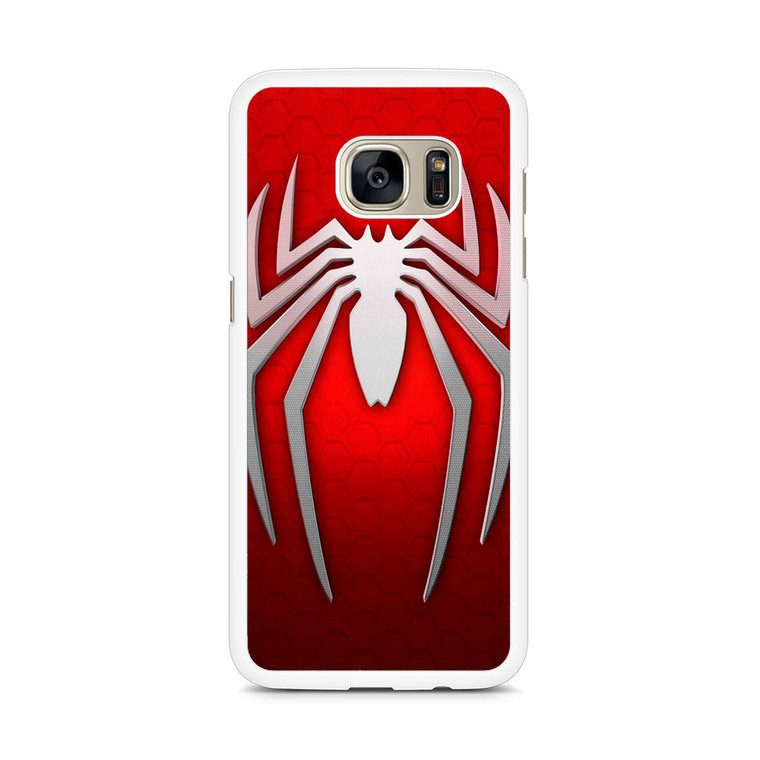 Spiderman Logo Red White Samsung Galaxy S7 Edge Case