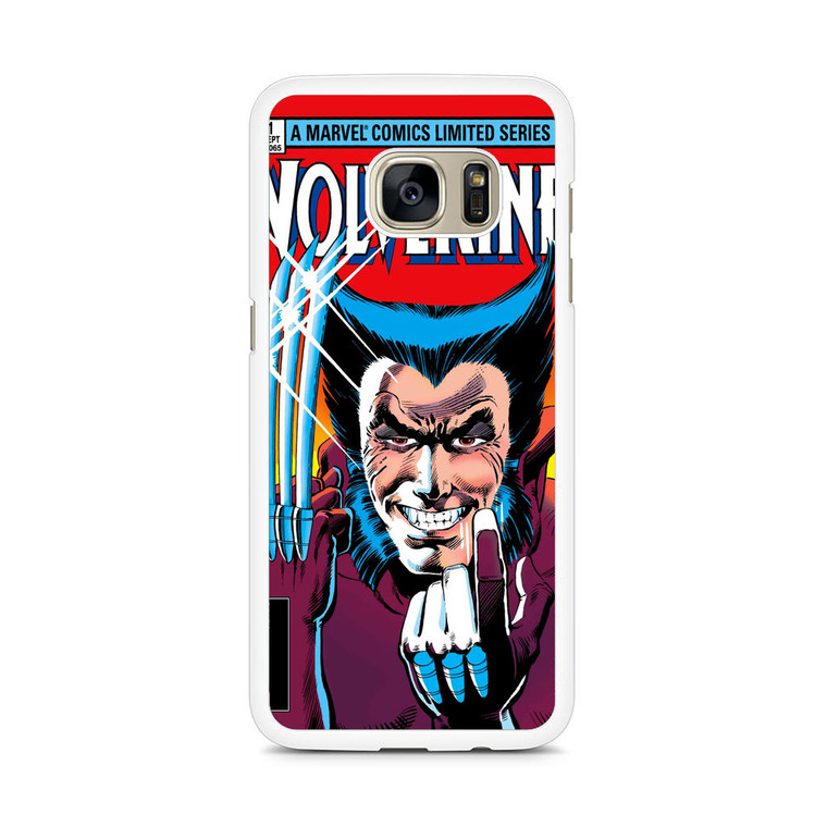 Marvel Comics Cover Wolverine Samsung Galaxy S7 Edge Case