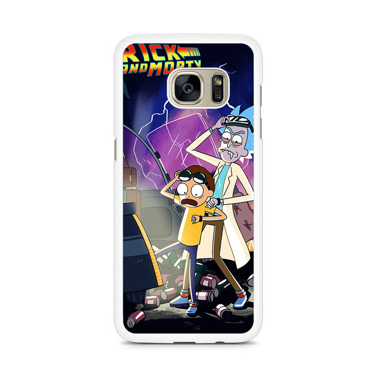 Rick And Morty Back To The Future Samsung Galaxy S7 Edge Case