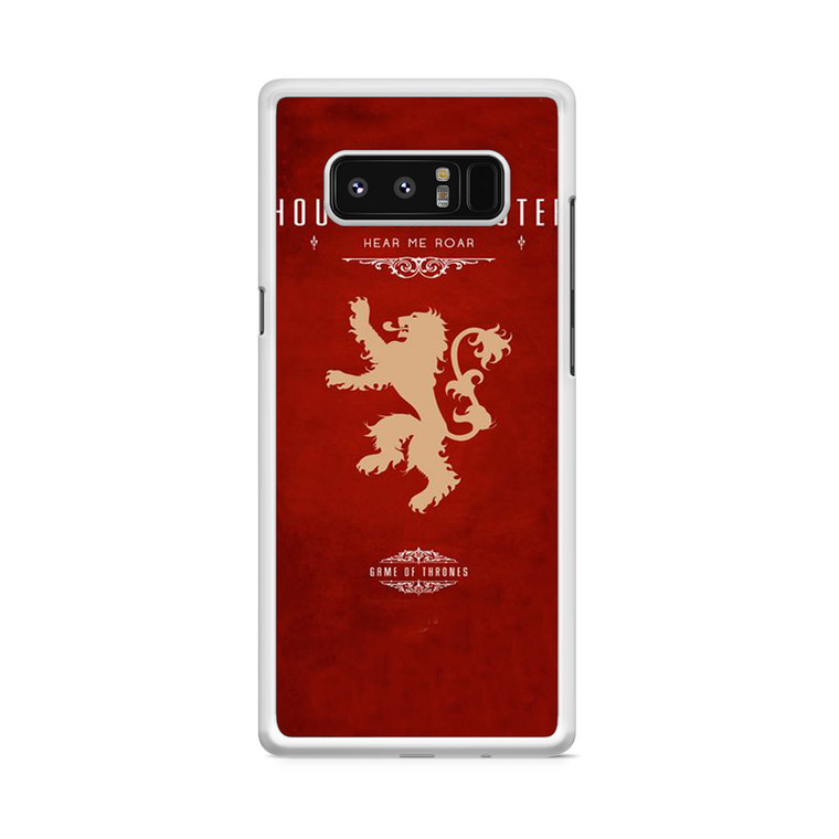 Game Of Thrones - house lannister Samsung Galaxy Note 8 Case