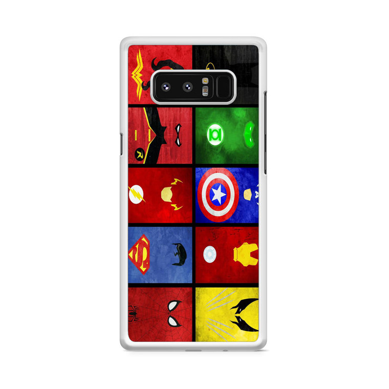 Superhero Collage Samsung Galaxy Note 8 Case