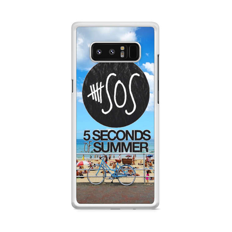 5SOS Logo Sidney Beach Samsung Galaxy Note 8 Case