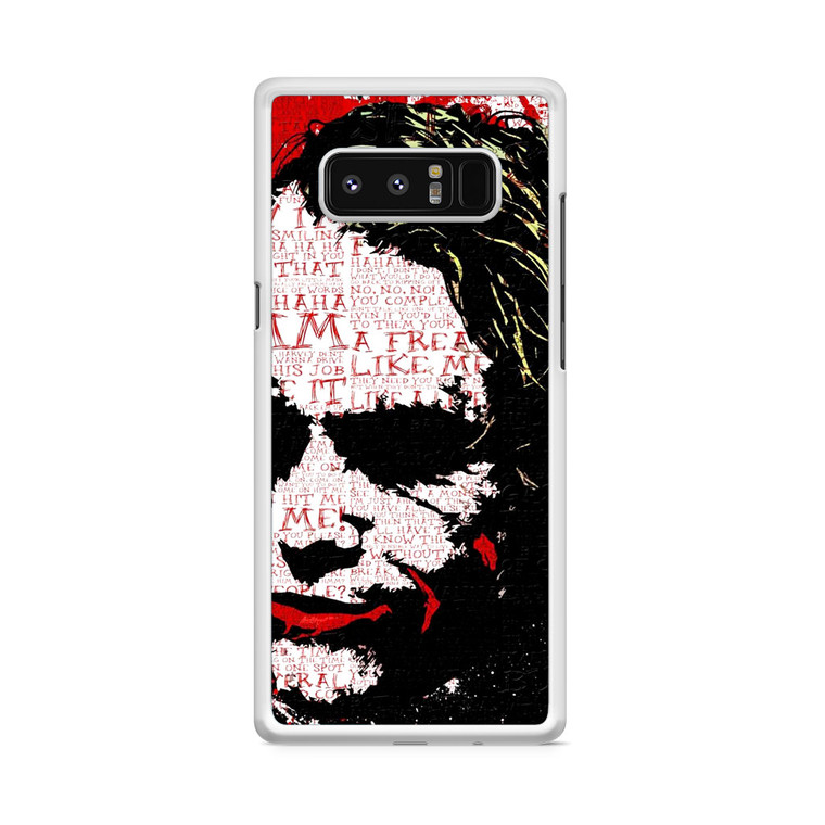 Joker Typograph Samsung Galaxy Note 8 Case