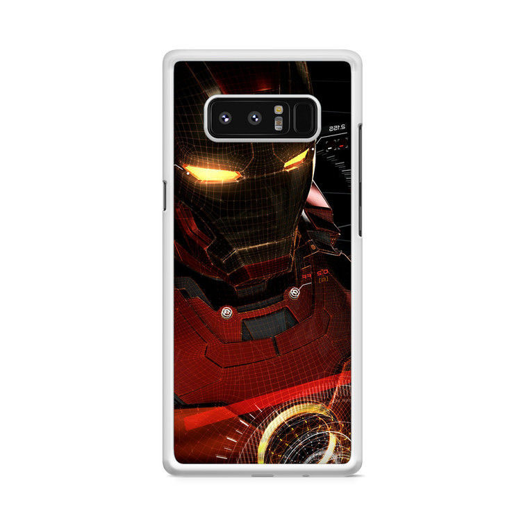 Ironman 3d Red Game Avengers Art Illustration Hero Vignette Samsung Galaxy Note 8 Case