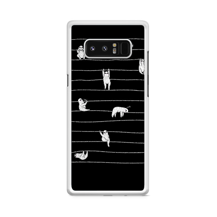 Sloth Stripes Samsung Galaxy Note 8 Case