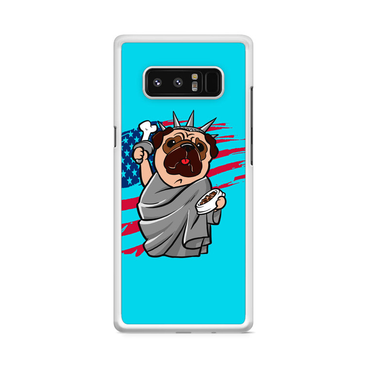 4th of July, Independence day Pug Samsung Galaxy Note 8 Case