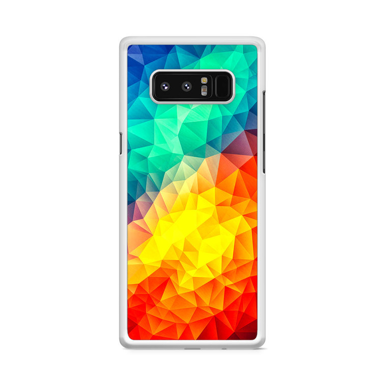 Abstract Multi Color Cubizm Painting Samsung Galaxy Note 8 Case