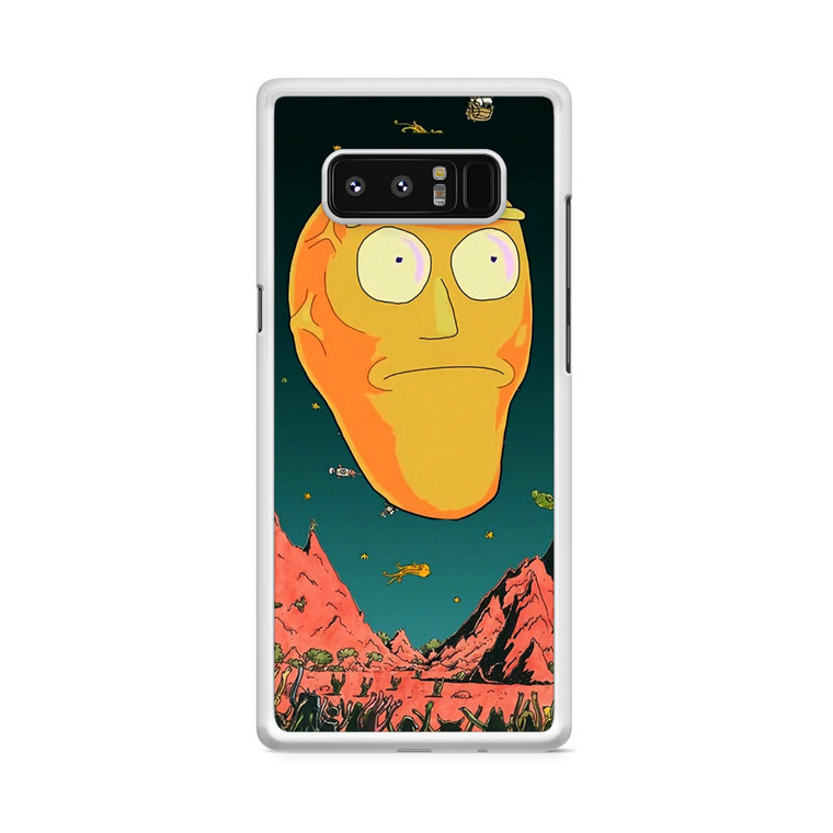 Rick And Morty Giant Heads Samsung Galaxy Note 8 Case