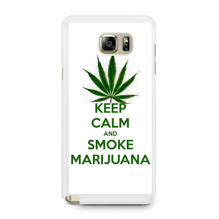 Keep Calm and Smoke Marijuana Samsung Galaxy Note 5 Case