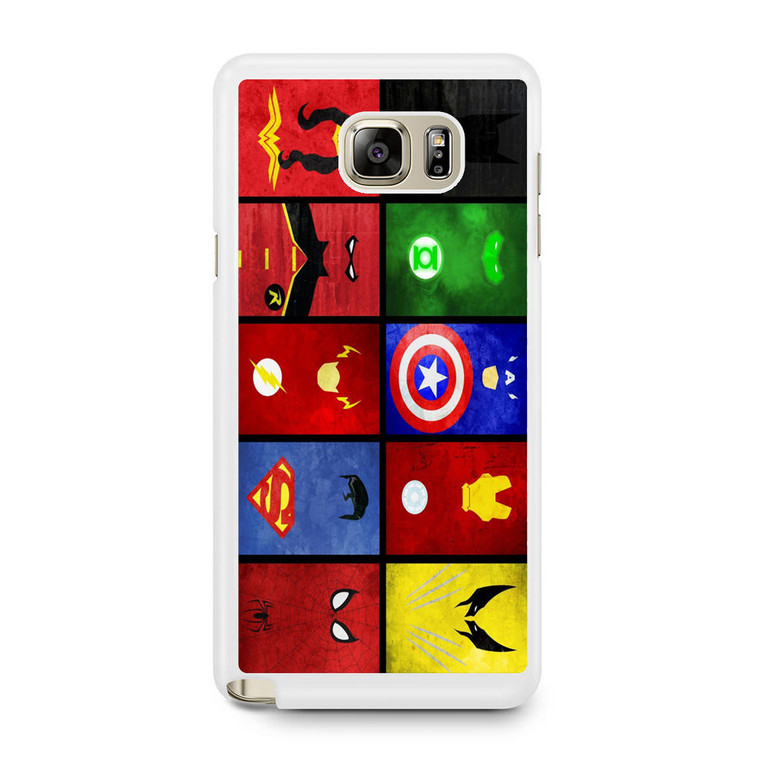 Superhero Collage Samsung Galaxy Note 5 Case