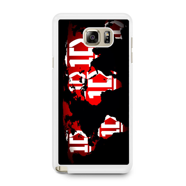 1D Map World Samsung Galaxy Note 5 Case