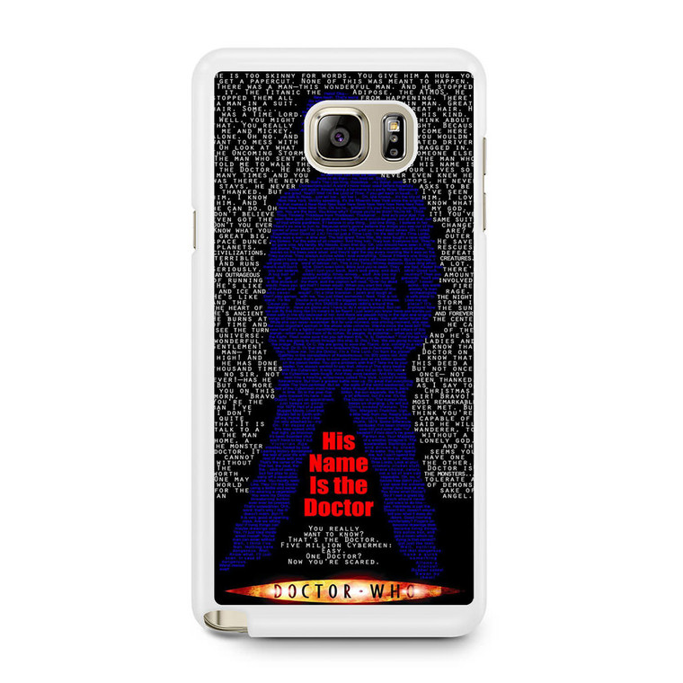 Doctor Who His Name Is The Doctor Samsung Galaxy Note 5 Case