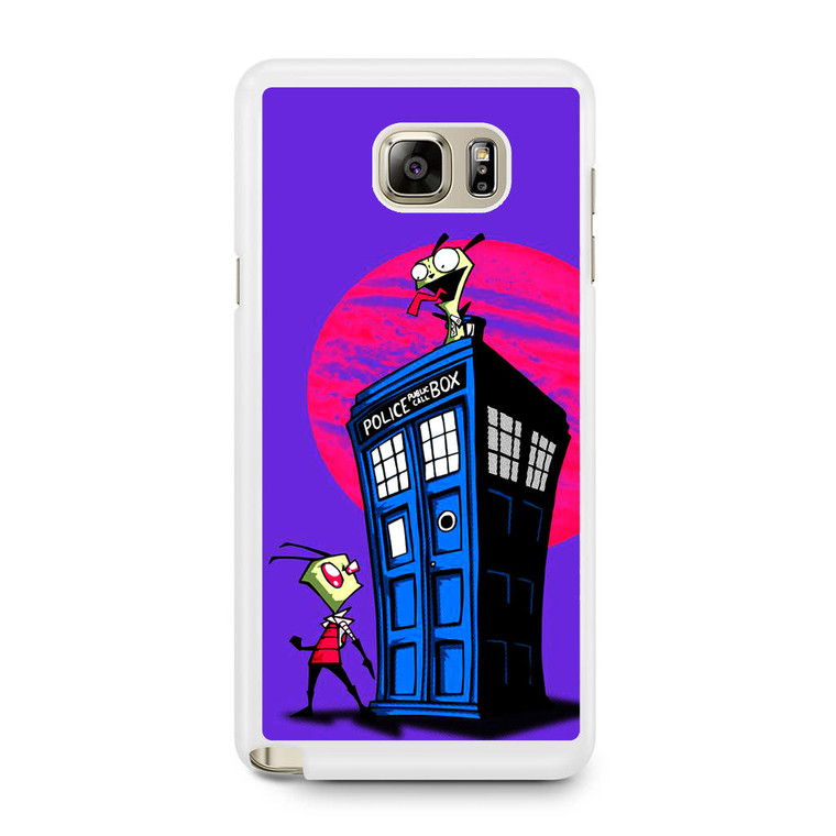 Invader Zinn and Tardis Box Samsung Galaxy Note 5 Case