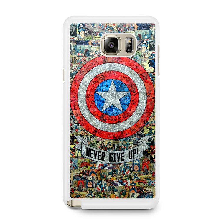 Captain America Never Give up Samsung Galaxy Note 5 Case