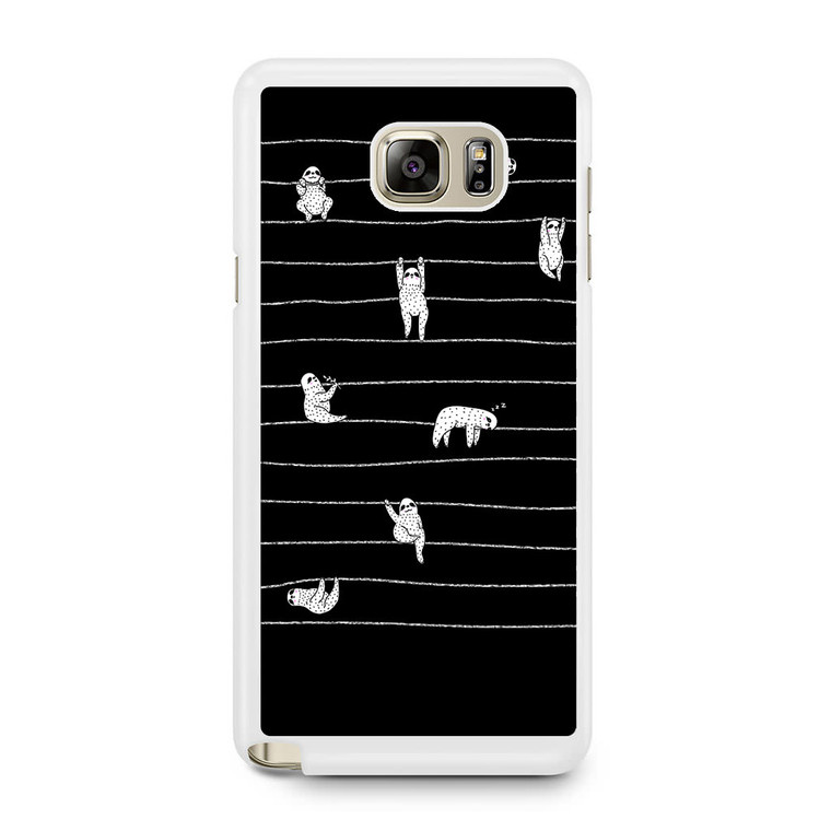 Sloth Stripes Samsung Galaxy Note 5 Case