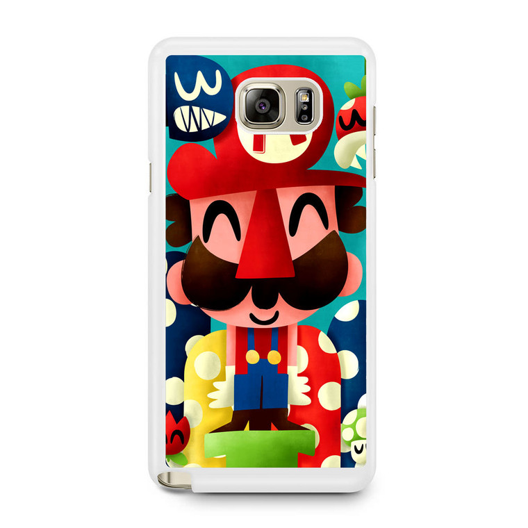 Super Mario Bross Art Design Samsung Galaxy Note 5 Case