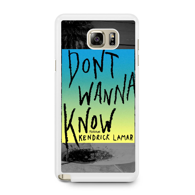 Maroon 5 Don't Wanna Know Samsung Galaxy Note 5 Case