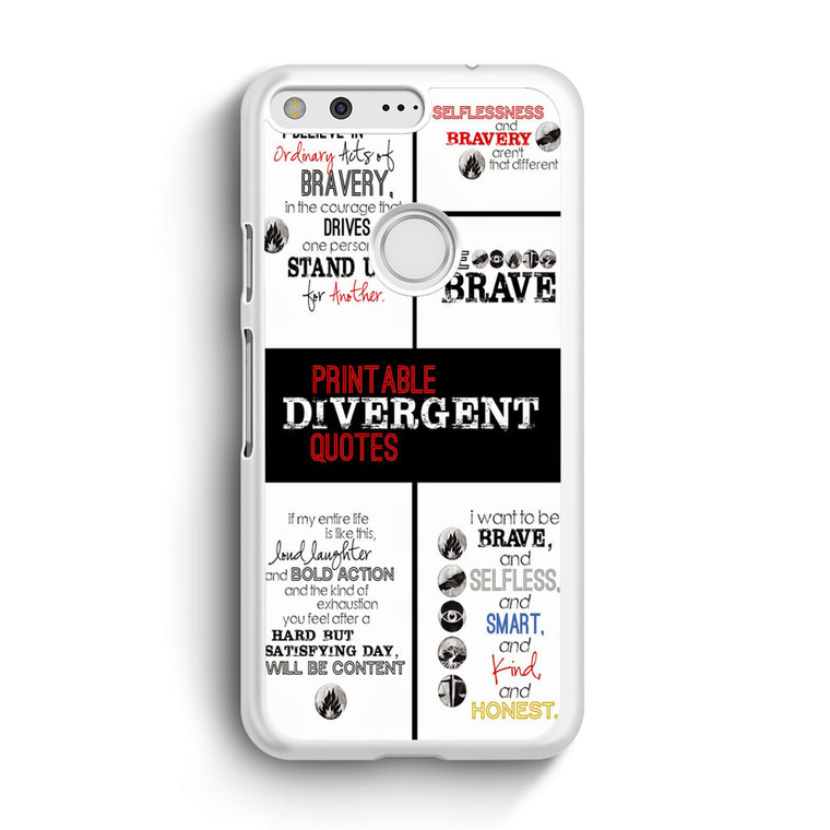 Divergent Quotes Collage Google Pixel XL Case