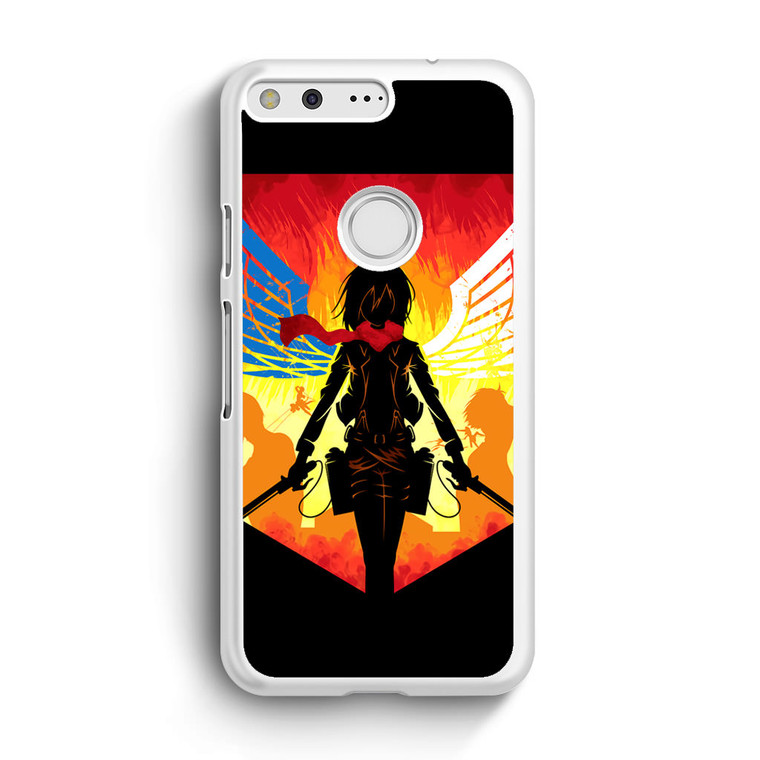 Attack On Titan Mikasa Shillouete Google Pixel XL Case