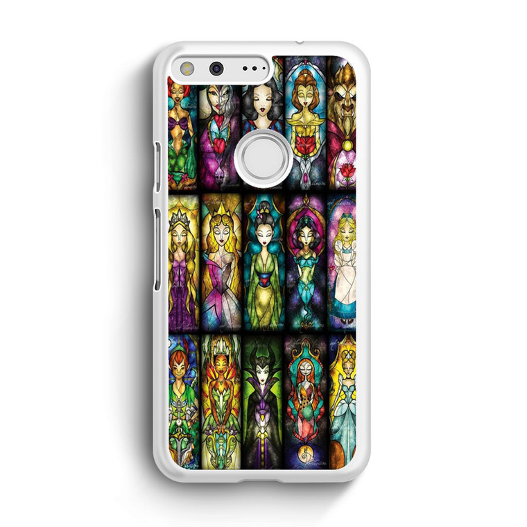 All Princess disney stained glass Google Pixel Case