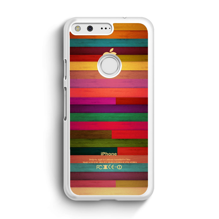 Colorful Wood Pattern Google Pixel Case