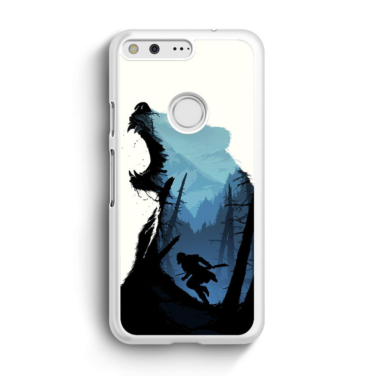 Revenant Dicaprio Poster Film Art Bear Google Pixel Case