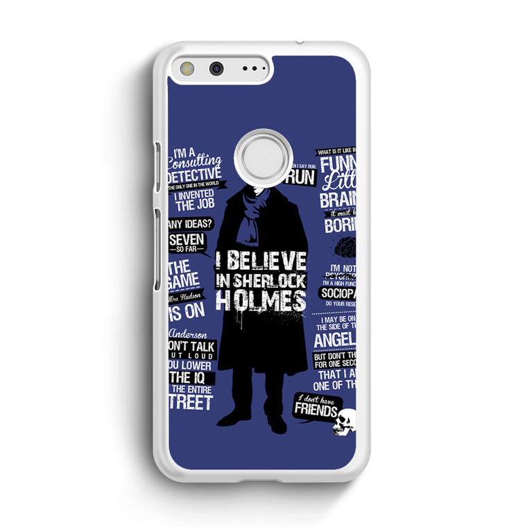 Sherlock Holmes Detective Quotes Google Pixel Case