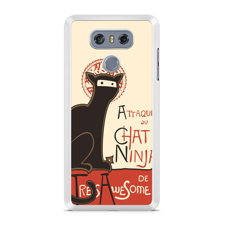 A French Ninja Cat LG G6 Case