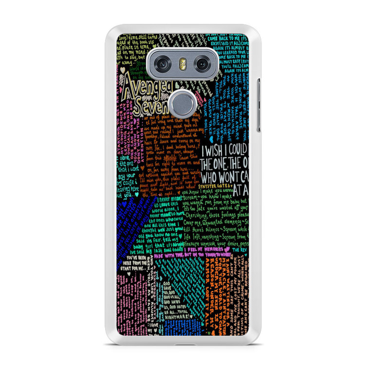 Avenged Sevenfold Lyrics Quotes LG G6 Case