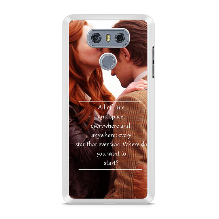 Doctor Who Matt Smith and Amy Pond LG G6 Case