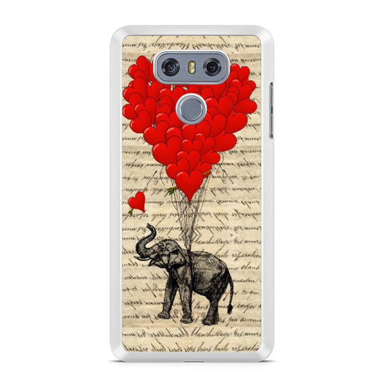 Elephant and heart LG G6 Case