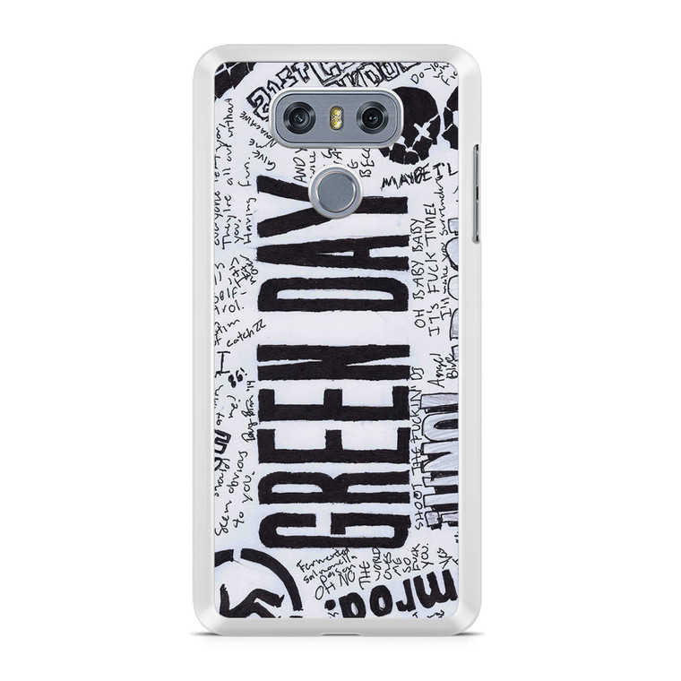 Green Day Pencil Drawing LG G6 Case